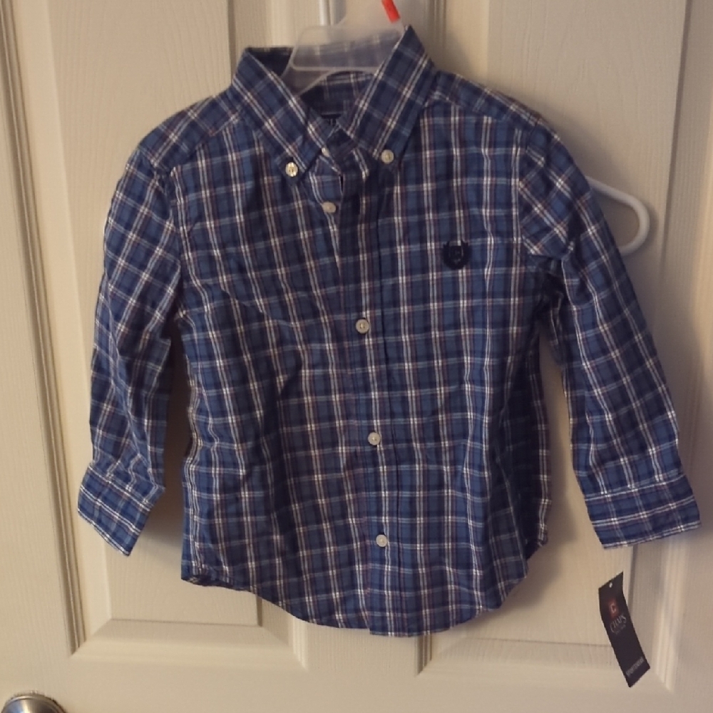 Blue Plaid Kids Shirt